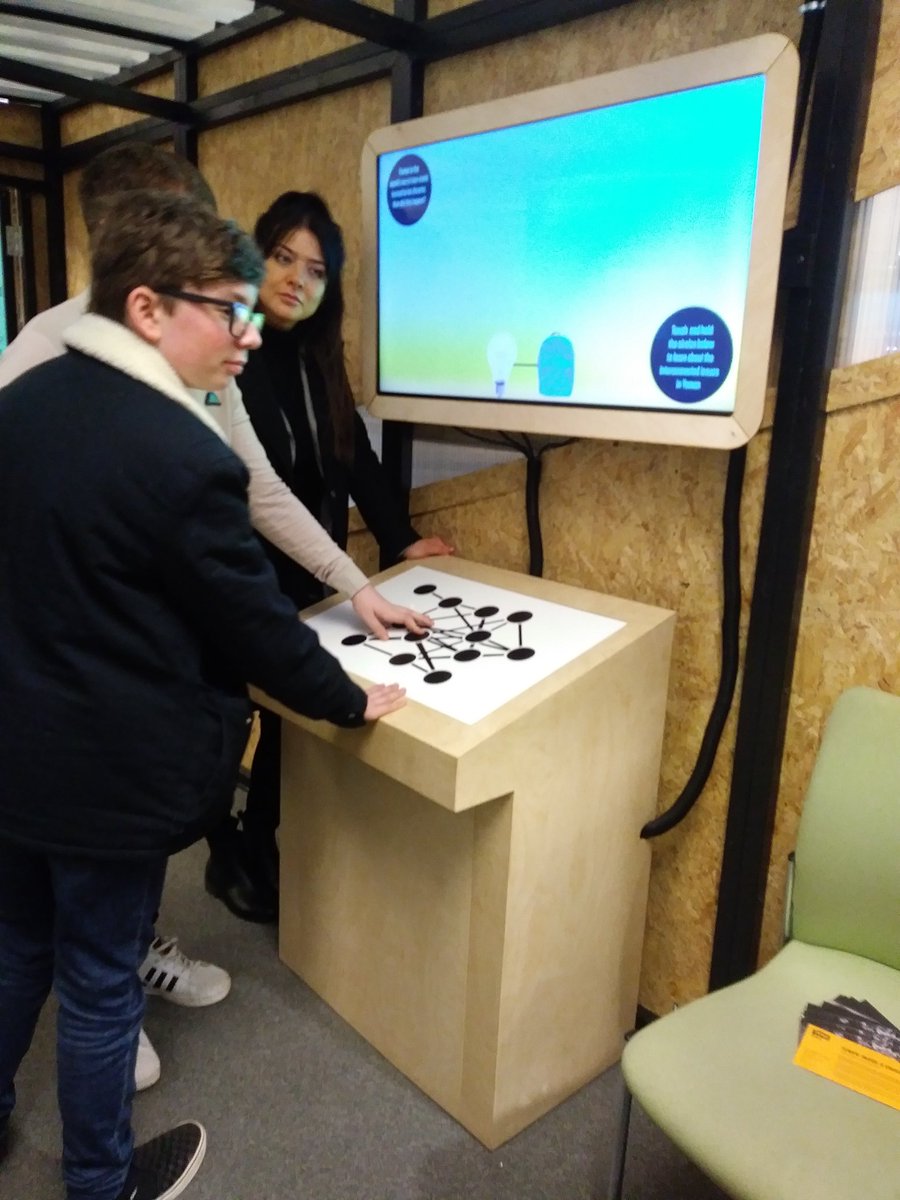 salfordyouth1's tweet photo. Some of the @SalfordYC taking part in the interactive exhibition at #pendletongateway with @I_W_M @SalfordCouncil @PendletonTHG. #yemen #salford #youngpeople #exhibition https://t.co/9DPiyjUajV
