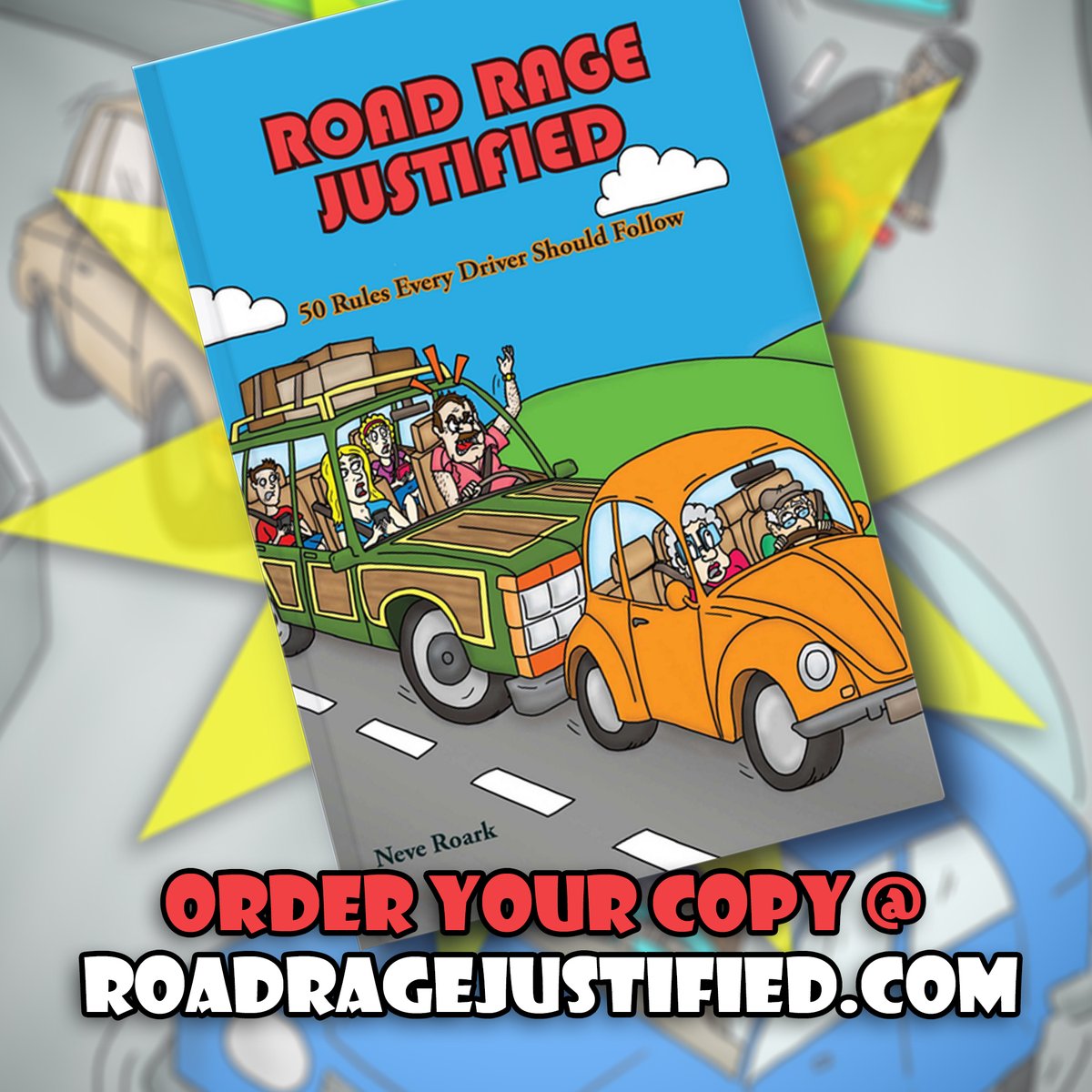 NeveRoark's tweet photo. If you are new to my social media channel, welcome! Enjoying these illustrations and want more? You can pick up a copy of my book 'Road Rage Justified: 50 Rules Every Driver Should Follow' at https://t.co/F3JDojcRmb. 
#roadrage #carinsurance #books #learntodrive #driversed https://t.co/LlOZSyuiVy