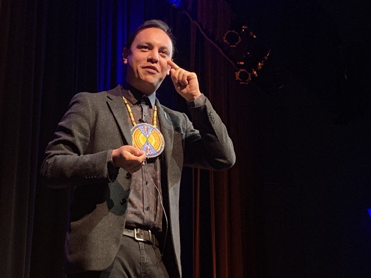 Must listen: @MaxFineDay giving our annual Indigenous lecture...and wait till you hear him answer the questions afterwards. @cbcideas