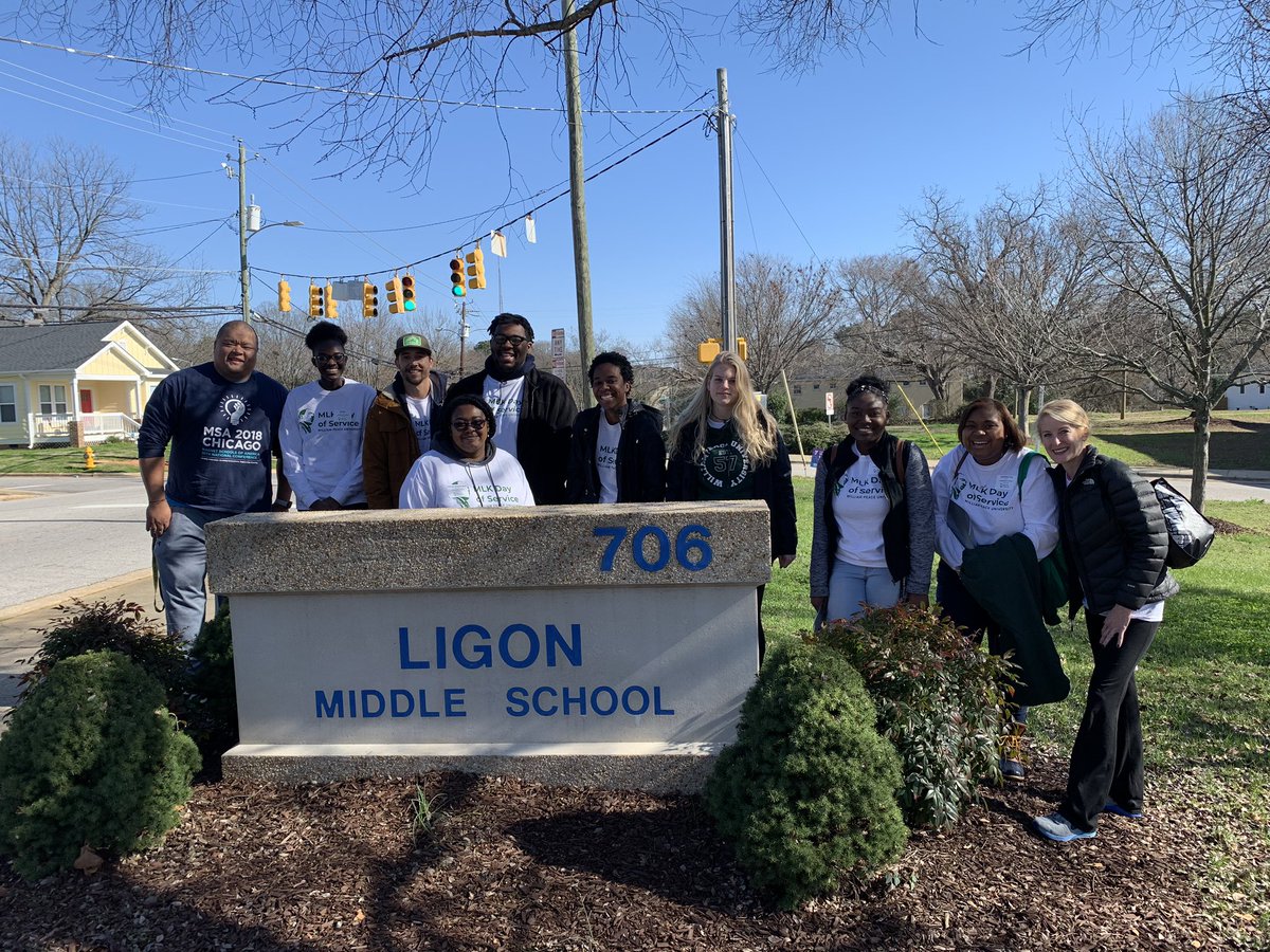 Awesome day of service with this special group from <a href="/WPeaceU/">William Peace Univ.</a>! Thank you so much for partnering with us this morning! #ALLin4LIGON