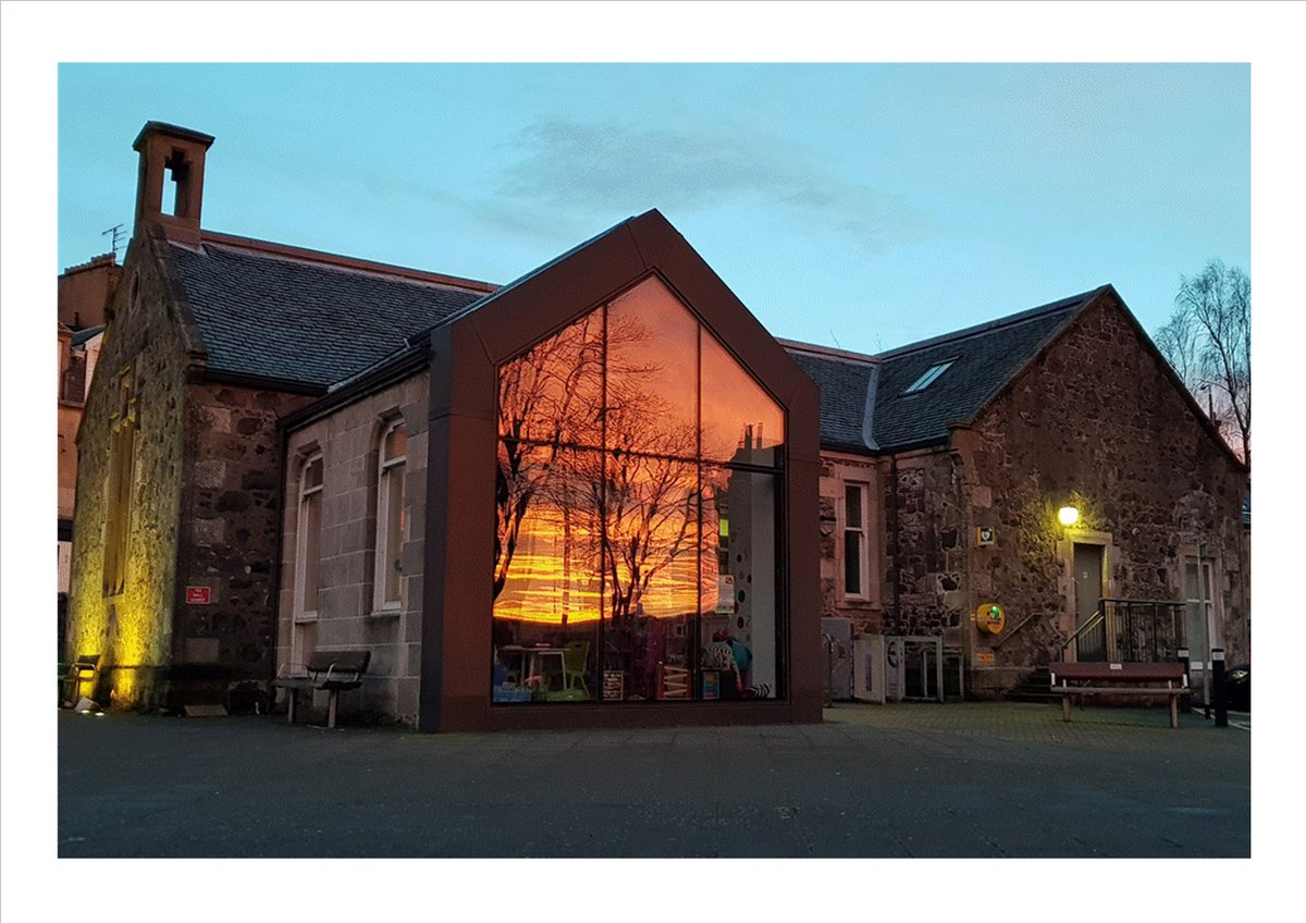 This beautiful picture of Kilmacolm Library was posted on facebook last night. We love it thank you. <a href="/Fiona_Go/">Fiona Go</a>