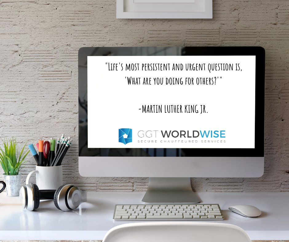 GGT_Worldwise's tweet photo. Happy Monday! In honor of Martin Luther King Day, remember to ask yourself how you can help others.

Let GGT Worldwise help you in reaching your weekly and monthly goals by booking our secured chauffeured services. Learn more here:  https://t.co/yrqwAMy74M

#MLK https://t.co/gxVE76gmJO