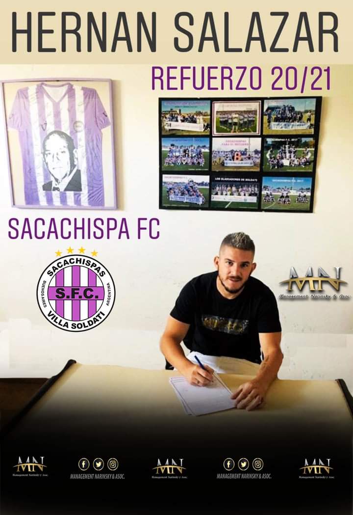 HernanNarinsky's tweet photo. #NuestrosJugadores⚽️
Muchos Éxitos para nuestro delantero,HERNAN SALAZAR, que es nuevo refuerzo de #Sacachispas para esta temporada!
Gracias a la institución y a nuestro jugador por la confianza siempre depositada en nuestro trabajo.
#BMetropolitana
#ManagementNarinsky https://t.co/WToR2O7cP2