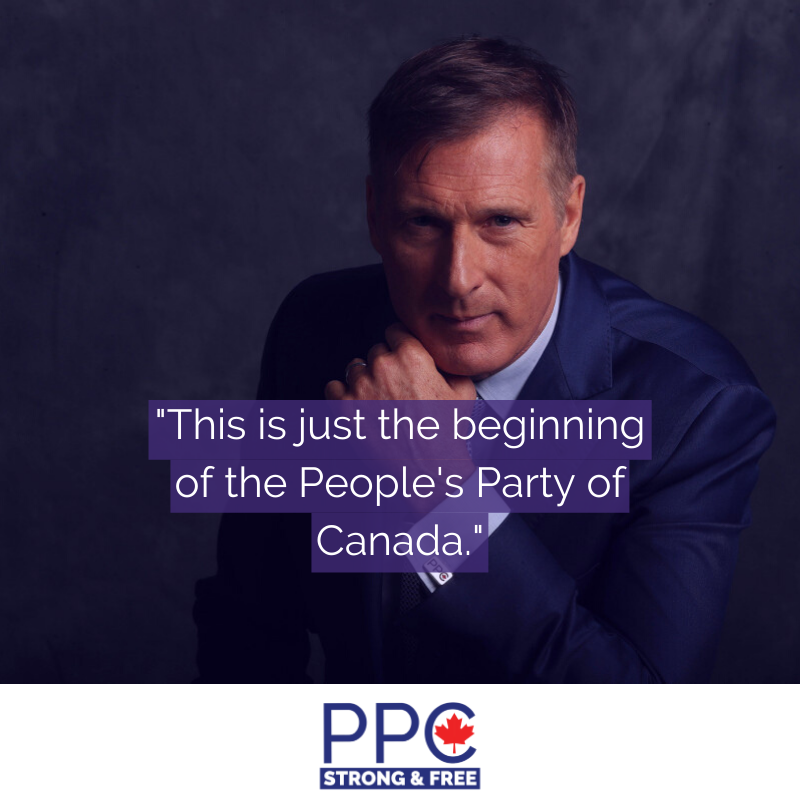 peoplespch's tweet image. "This is just the beginning of the @peoplespca." - @MaximeBernier 

#cdnpoli #PPC2020 #Canada