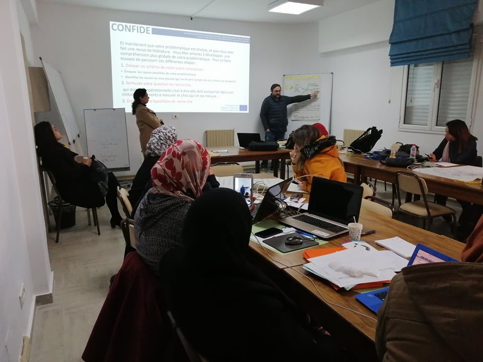 CONFIDEproject's tweet photo. Today on the 20th of January 2020 began the training the trainees session (#Confideproject) at the Faculty of Medecine of Monastir with the Public health Research Module. https://t.co/yfJWqbs70P