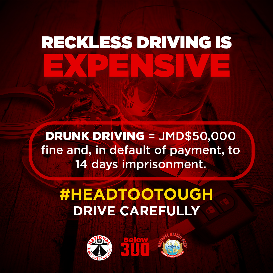 below300ja's tweet photo. Failure to comply with the National Road Traffic Act COSTS, so drive carefully! #HeadTooTough

#roadsafety is ALWAYS a must! https://t.co/vBYDyTzSHD