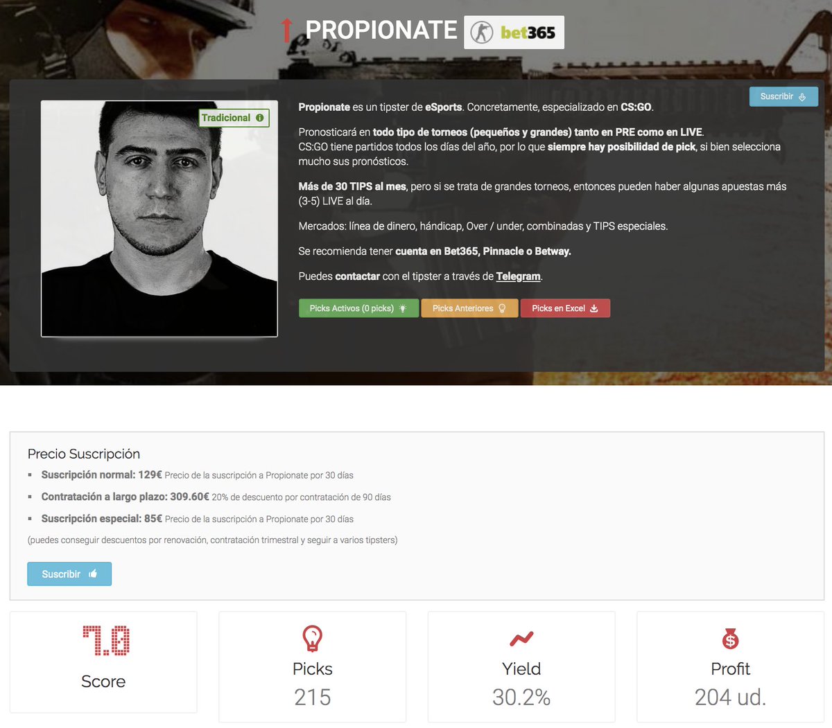 InBetsment's tweet image. 🔛 #HappyHour #InBetsment
⏱ Desde 20:00 hasta 21:59
🎮 #Propionate

🛒 85€ / 30 días (34% descuento)

 🔝 30% yield global
🔥 +37 unidades en Enero
🎮 &amp;gt;30 picks al mes, gran mayoría PRE

👌 Benefíciate del nivel de nuestro #tipster de #eSports

💨🛒👇
inbetsment.com/es/tipster/Pro…