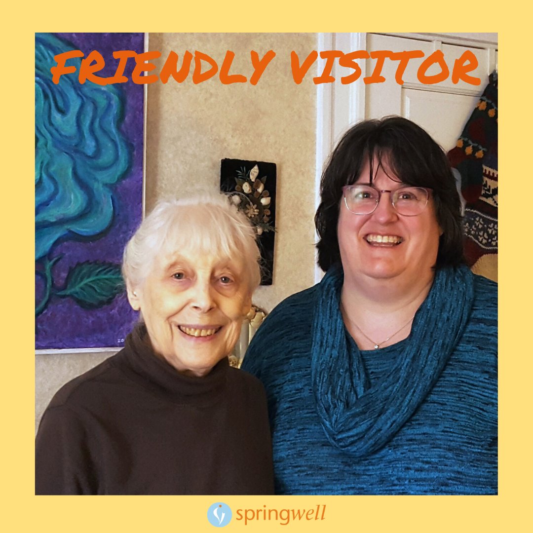 SpringwellHome's tweet image. As an adult, Dawn didn’t get to spend much time with her grandmothers and finds the relationship with Ruth particularly gratifying. springwell.com/blog/thriving-…
#volunteer #morethanaresolution