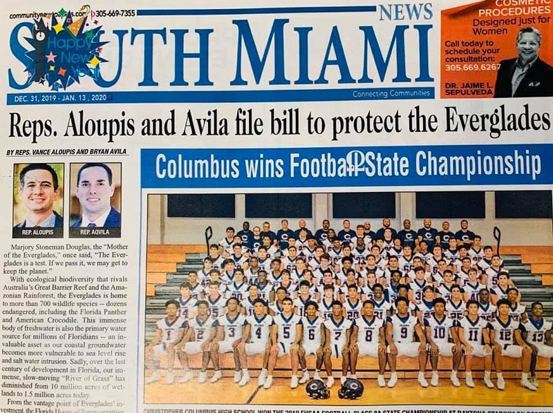 BryanAvilaFL's tweet photo. Many thanks to @southmiaminews for highlighting #HB775, Everglades Protection Area. This bill will ensure that the #Everglades and its rare and endangered species are better protected from further encroachment. #FightingforFLFamilies @valoupis https://t.co/YtFKAbCdHX
