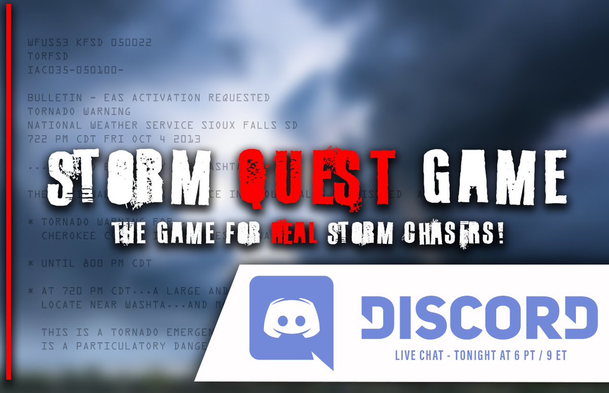 TheStormGame's tweet photo. #STORMQUEST - We will be hosting an informal live chat tonight on the Storm Quest Discord server. Please join Reed Stough (Lead Developer) to discuss any questions you have about the game.
TONIGHT - 6PM PT/ 9PM ET
Please join our Discord Server:
https://t.co/PtcDbuC4Fo https://t.co/hcLOdK4gZS