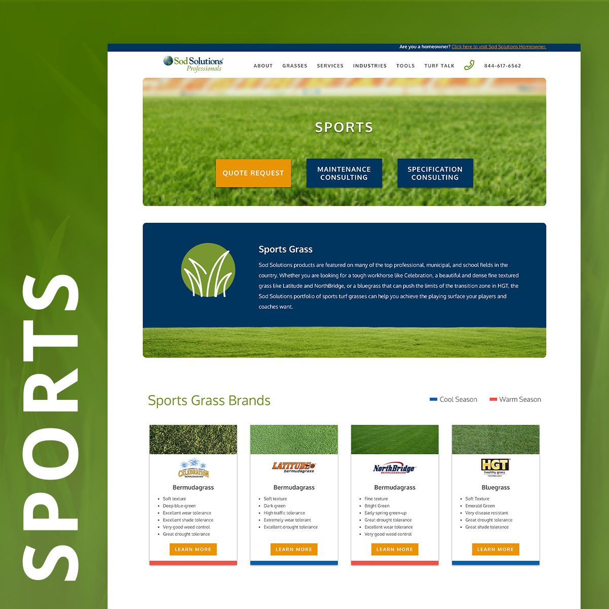 SodSolutions's tweet photo. One of the biggest factors of game performance is the fields players perform on. 🏈 ⚽ ⚾On the new #SodSolutionsPro site we've identified the best grass types for field conditions along with case studies by area.
New site -> https://t.co/e50s9mvGtd
#football #soccer #baseball https://t.co/RjizBmwUpg
