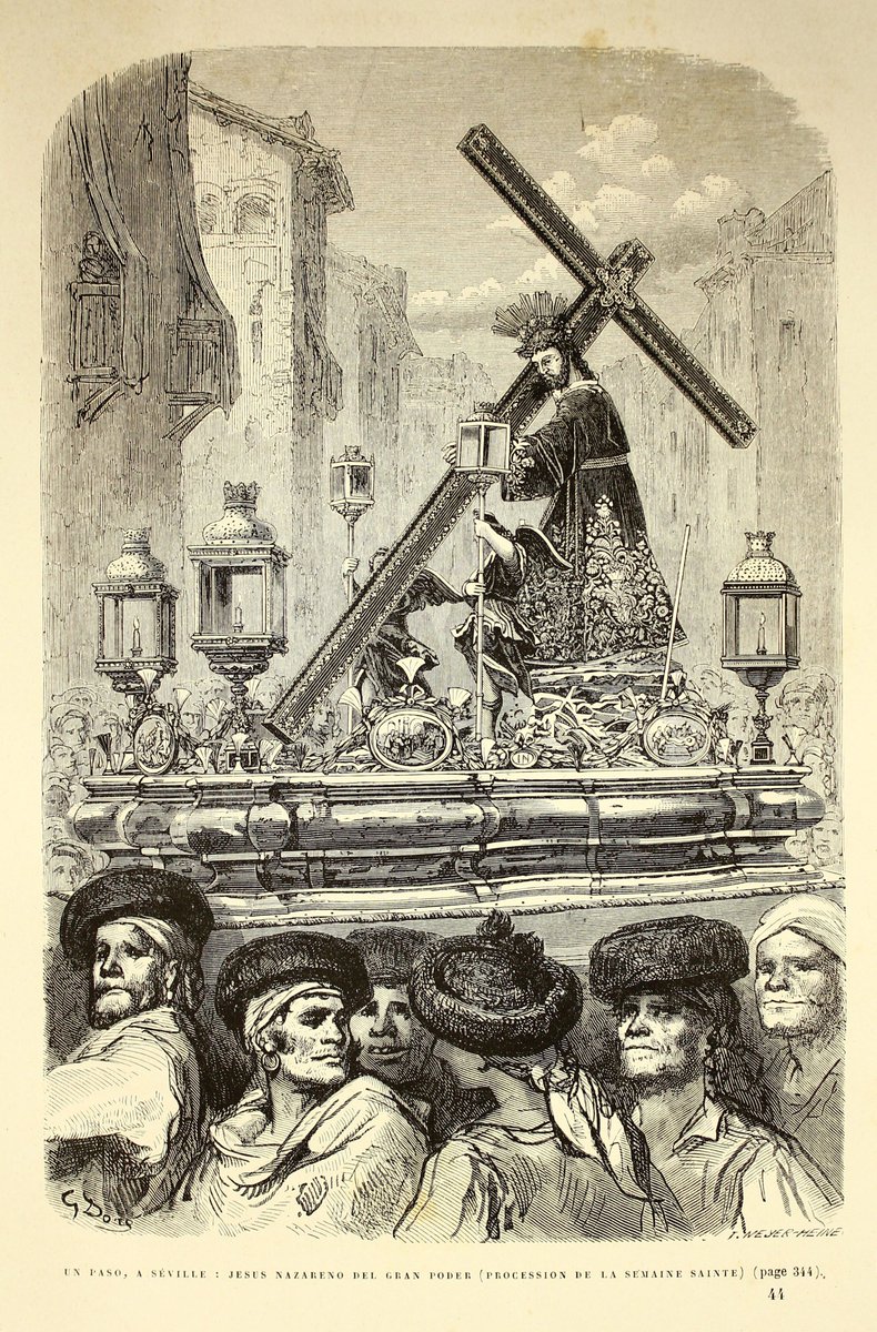 "Un paso, a Séville: Jesus Nazareno del Silencio (procession de la Semaine Sainte)" (1847), de Gustave Doré.