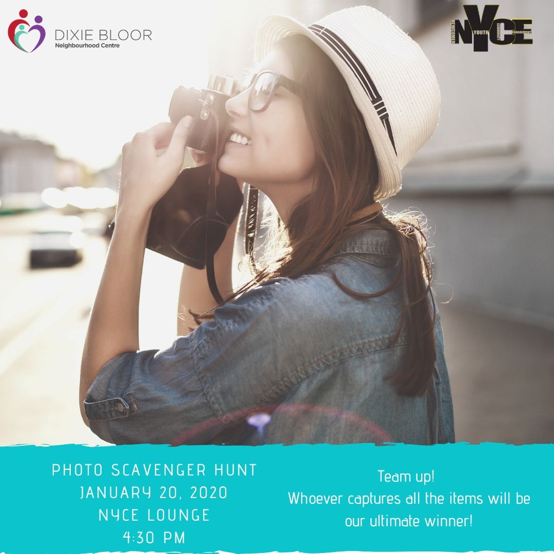 Say cheese! 📸 NYCE will be having a Photo Scavenger Hunt in the lounge this afternoon. Team up with your friends and become the champions! 🏆 Game will start at 4:30 pm, see you there! #DBNC #NYCE #dixiebloorcentre