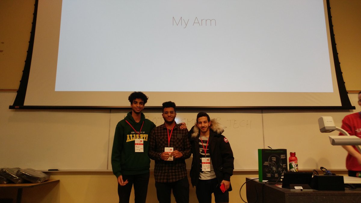 MLHacks's tweet photo. Congratulations to My Arm for placing 2nd Overall at #HackED2020! https://t.co/0RNmlBTqjV https://t.co/2027olum5N