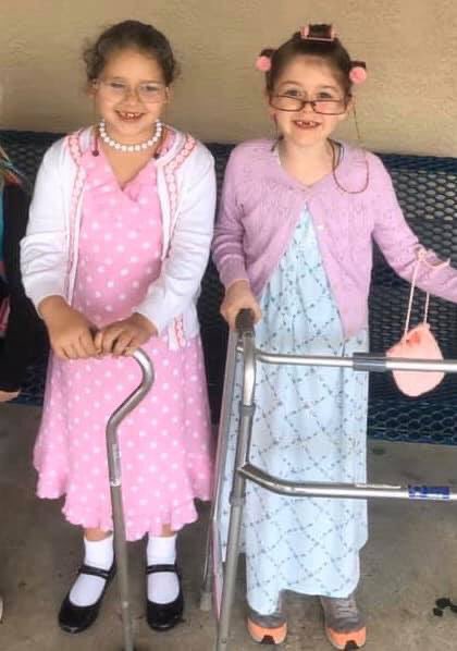 SWFLChristian's tweet image. SFCA first graders celebrate the 100th day of school. #sfcakings