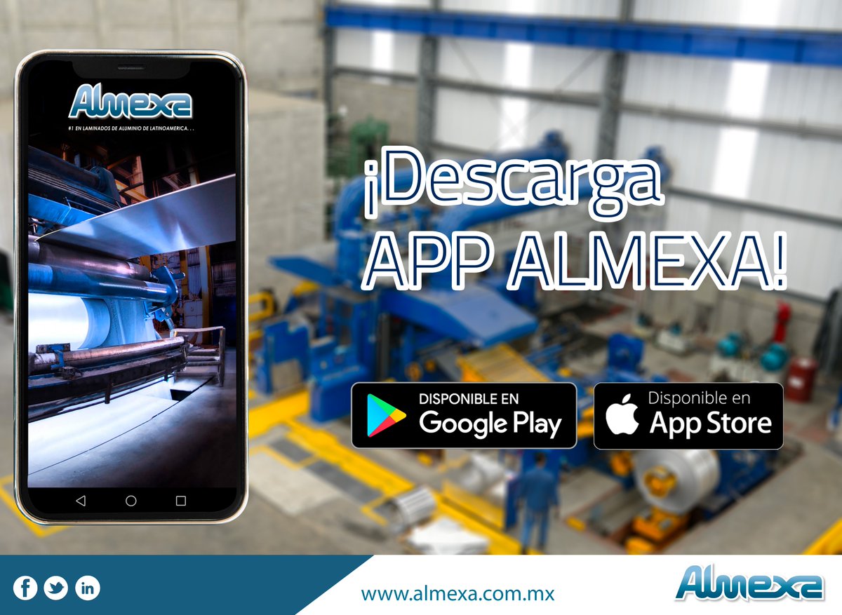 ¡DESCARGARLA APP ALMEXA!📱 

Android: bit.ly/2OSkwni
IOS: apple.co/2P0fm93