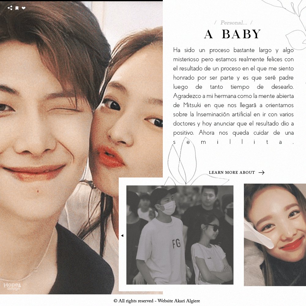 ⠀   20  ⠀❛    01

⠀personal; estamos embarazados.