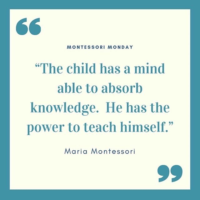 hermosa_school's tweet image. “The child has a mind able to absorb knowledge. He has the power to teach himself.” - Maria Montessori

#MontessoriMonday #AbsorbKnowledge