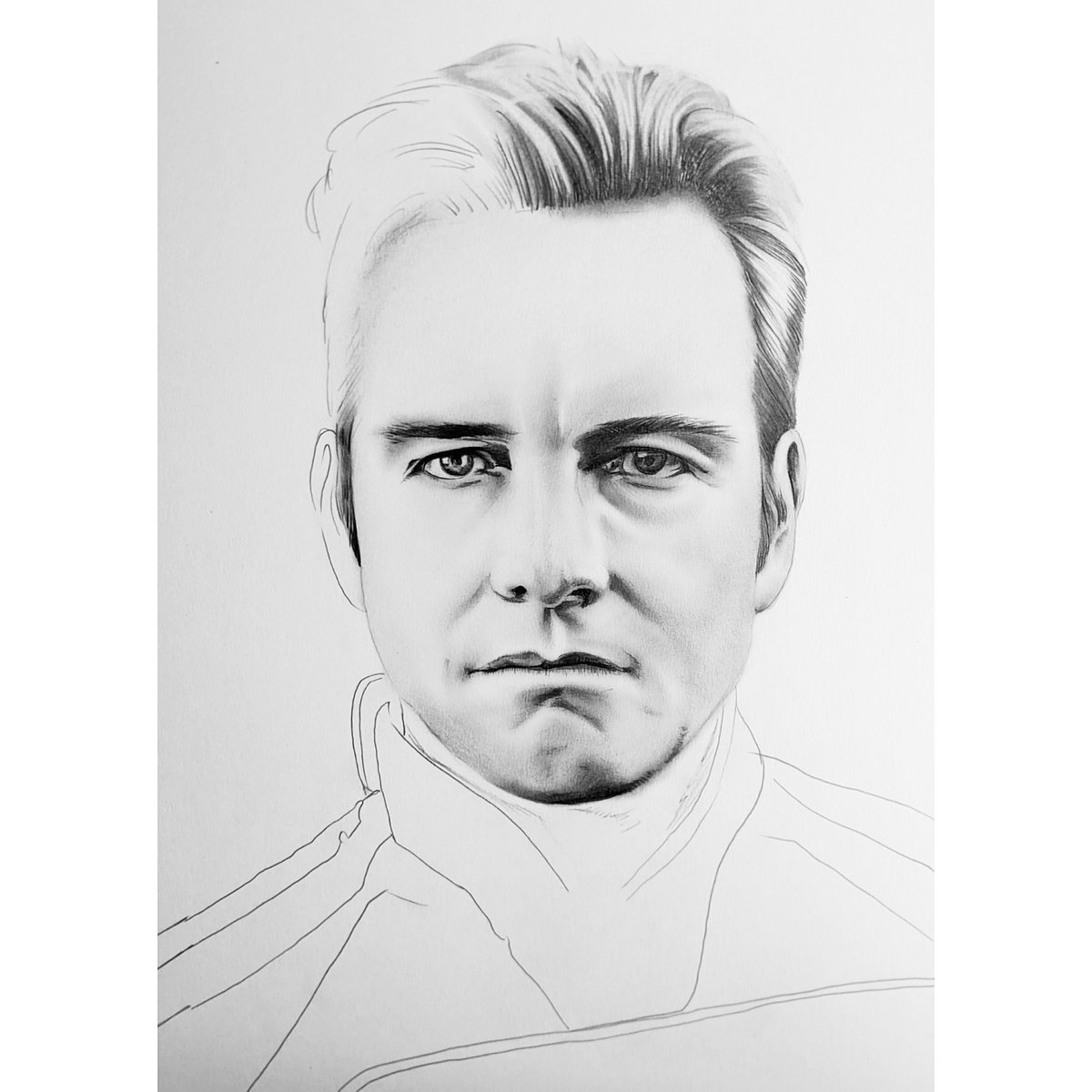 ArtistSKent's tweet photo. Work in progress of actor Anthony Starr as Supe 'Homelander' in Amazon Prime series The Boys @TheBoysTV https://t.co/jGKktcVgvX