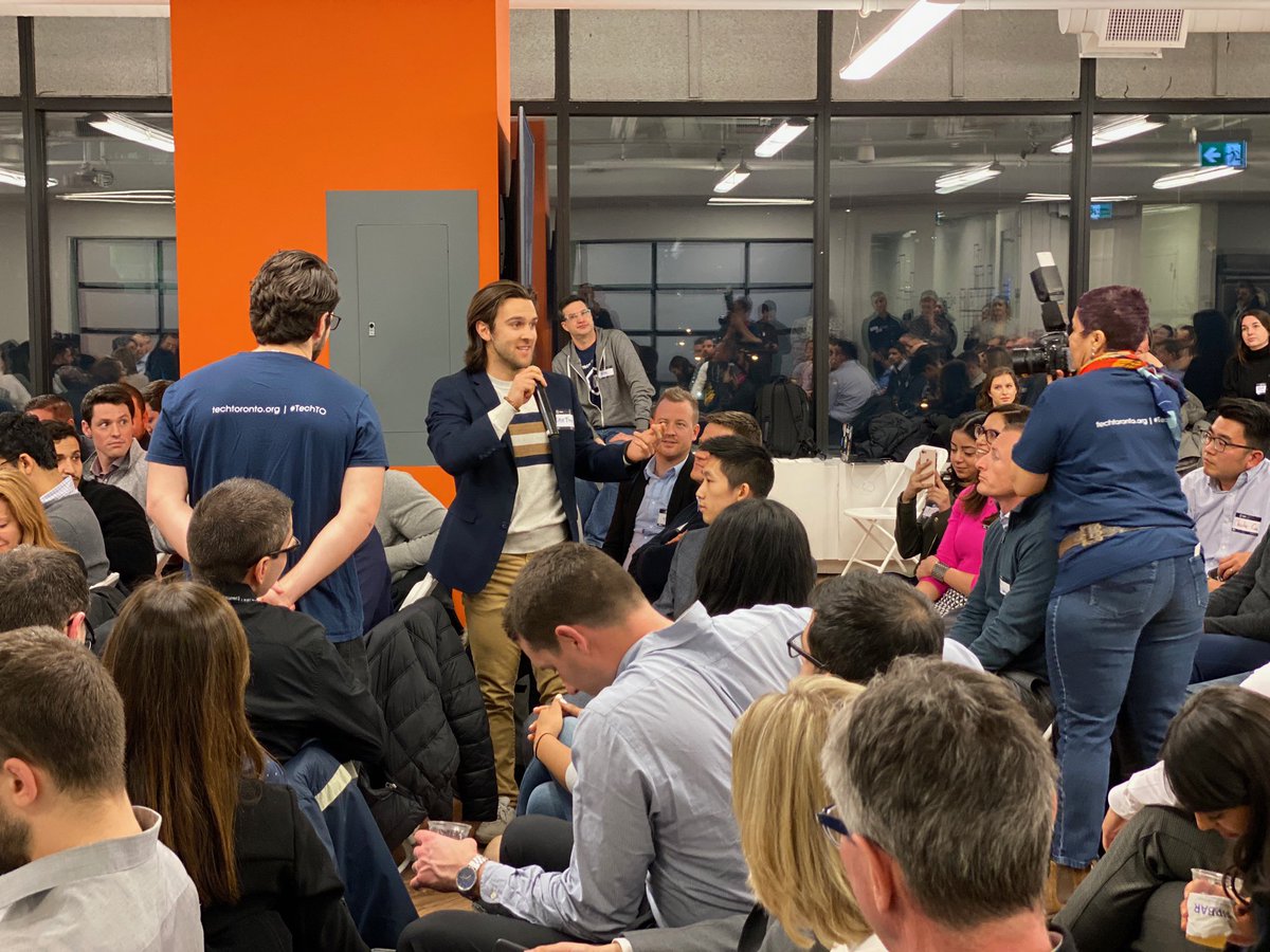 fastspringIQ's tweet photo. The passion is real 🔥 and the energy is contagious 👏 We love the community open mic! #TechTO #SalesTO https://t.co/1qfWnsodcP