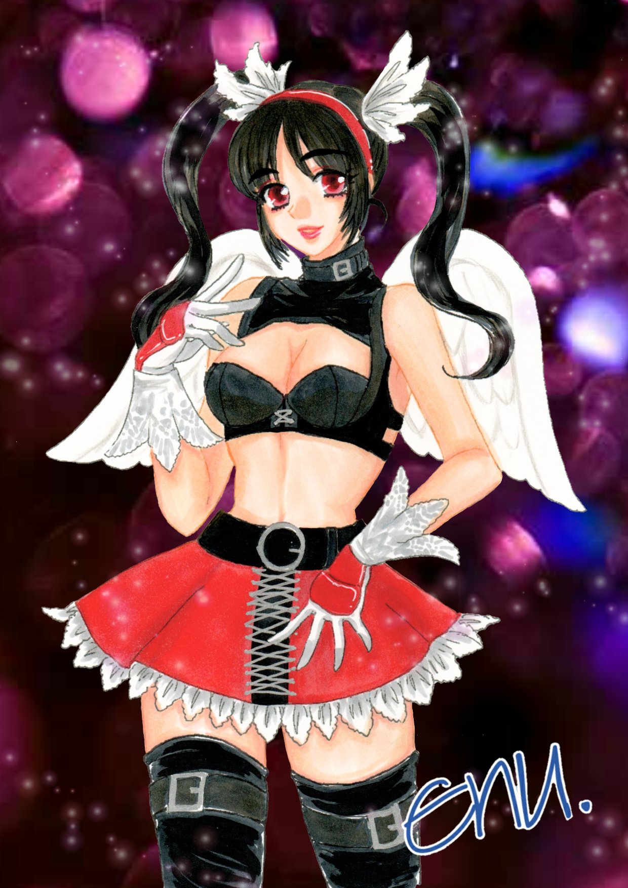 えぬ Twitterren ファイティングバイパーズからブレイクversionハニーちゃん 好きなゲームのキャラで楽しかったです コピック塗りした後アイビスで加工してます 色々気になるところはあるのですがスランプの中まぁ描けた方なので Sega ファイティング