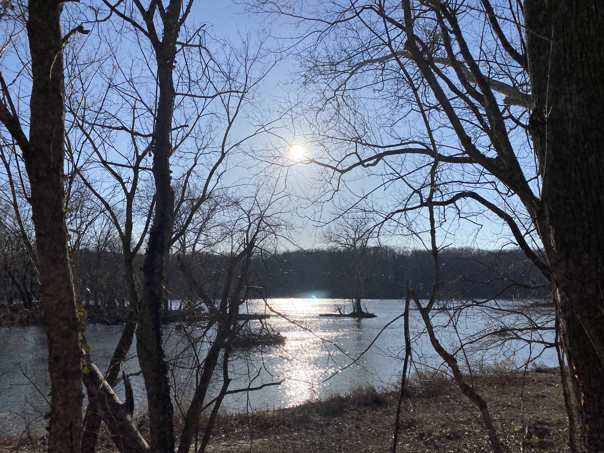 MsTrimbleEng's tweet photo. Winter sun dance on the other side of the Potomac River 🌞 #CandOCanal #trailrunning #getoutside #itscoldthough #NationalParks https://t.co/DvvX67tbKH
