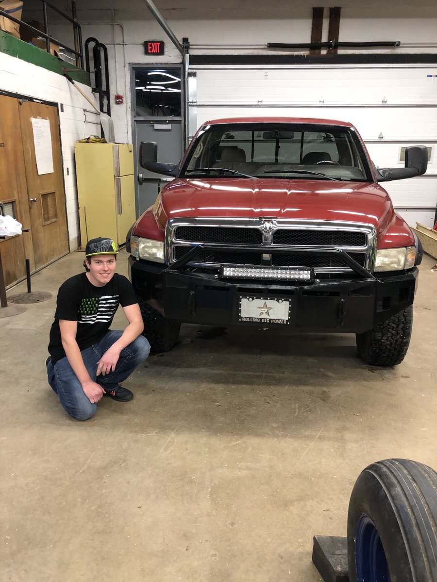 Shilo made his own bumper for his truck. #IFACadetPride #IFAJTerm2020