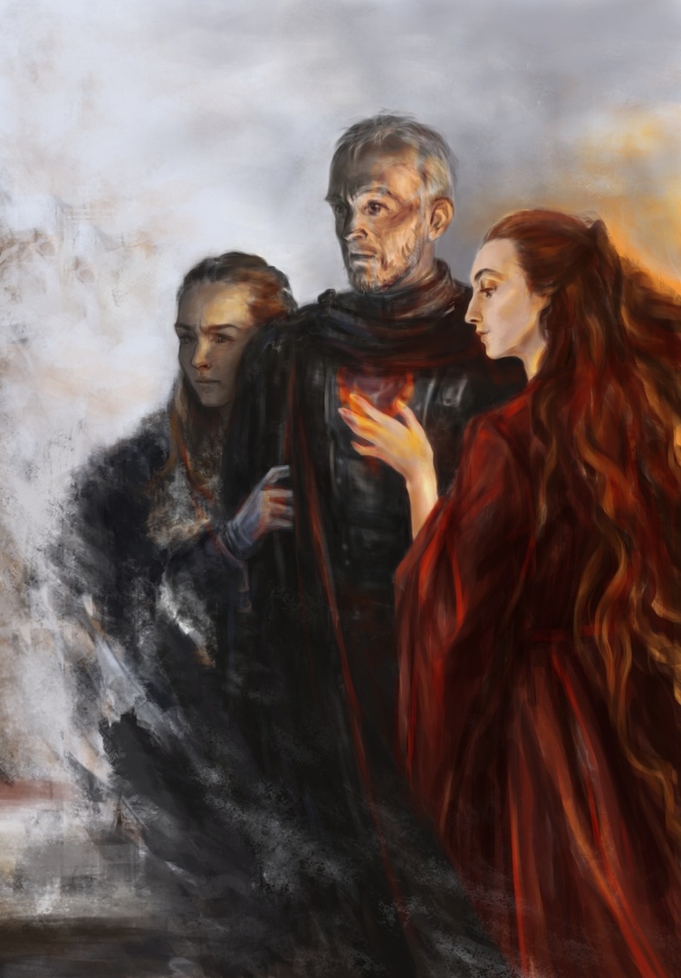 ArtTelion's tweet photo. #GameOfThrones #StannisBaratheon #DavosSeaworth #Melisandre #ShireenBaratheon #artistontwitter #arttwit #illustration https://t.co/CU0N7oLiqW