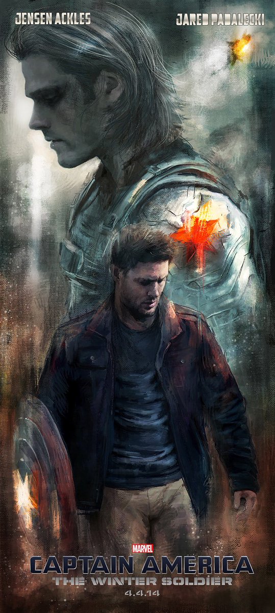 peggychamp528's tweet photo. Amazing artwork by petite-madame #WinterSoldier #CaptainAmerica @jarpad @JensenAckles https://t.co/BM0i50PumM