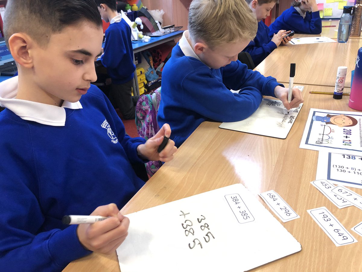 PedagogyTeamNLC's tweet image. @GartcoshPS P6 pupils working extremely hard on their mental agility this morning. Using a variety of strategies and evaluating them as they went to decide on the most efficient one to use. Children challenged themselves to extend their learning. #discussion #friendlynumbers 🤩👍🏻