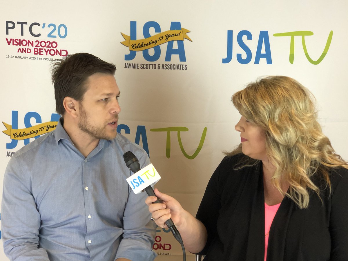 telecompr's tweet image. Kicking off the morning in Hawaii with a great interview with @goldata at #PTC20!