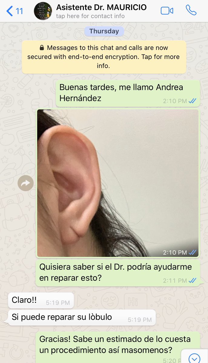 Through WhatsApp customers can provide more details as to what they’re looking for. Here’s an example, when I ripped my earlobe I sent it to a plastic surgeons secretary to quote price, set a date for minor procedure. From this interaction Scheduled appointmentQuote