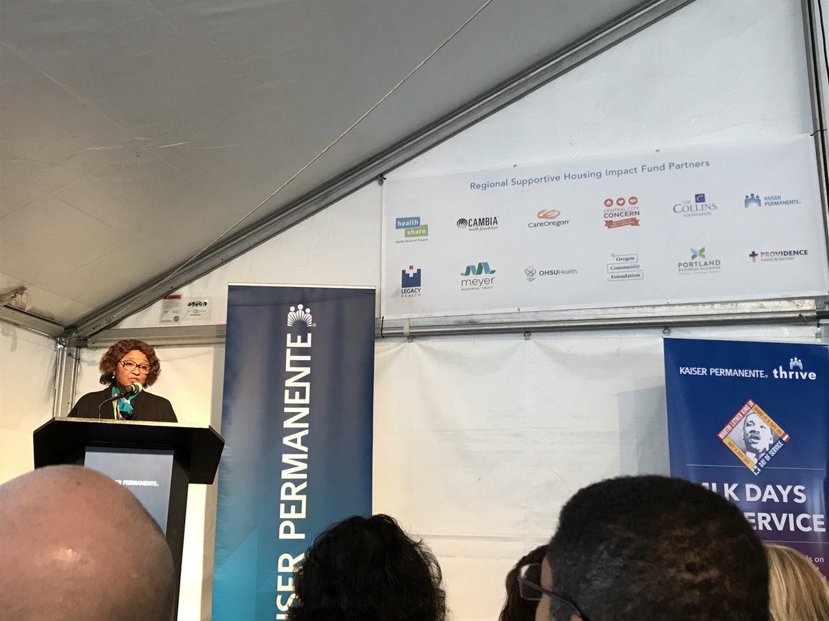 docrenee's tweet photo. Proud for OHSU to be a partner in the Regional Supportive Housing Impact Fund announced today connecting Housing to Health ⁦@OHSUNews⁩ ⁦@KPNorthwest⁩ https://t.co/8X3eu45y4E