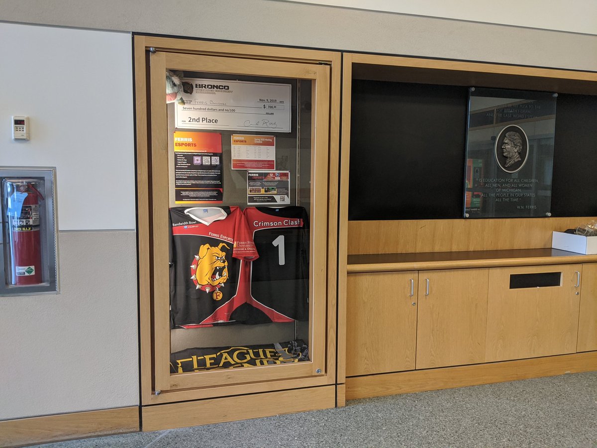 FerrisEsports's tweet image. #FerrisEsports now has an informational display case at #FLITE library on main campus! What do you think?