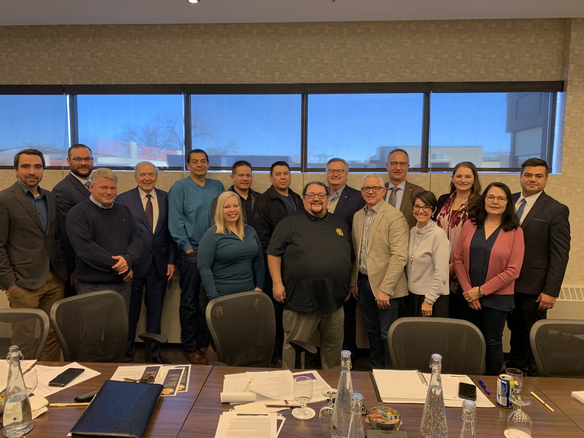 GaryAVidal's tweet photo. Proud to introduce representatives from Flying Dust First Nation and Meadow Lake Tribal Council to our Saskatchewan team! They shared both the successes and challenges they face in Northwestern Saskatchewan #CdnPoli #Saskatchewan #DMC https://t.co/VB9L7X0Y4Y