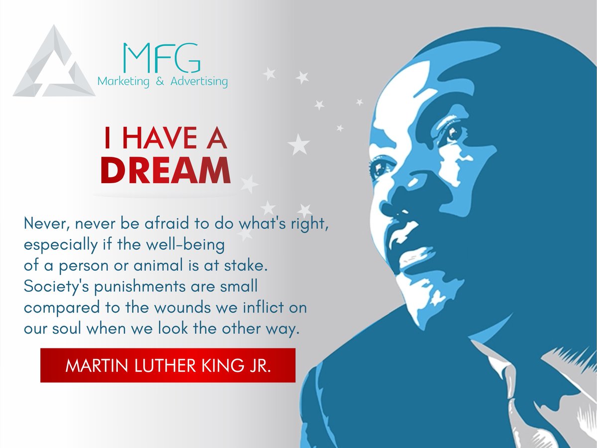 MFGMarketingAd's tweet image. Martin Luther King Day.