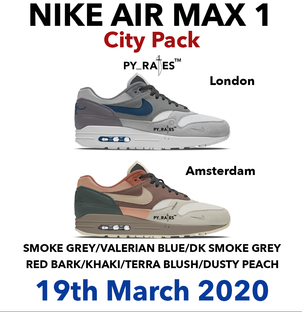 nike air max 1 london and amsterdam