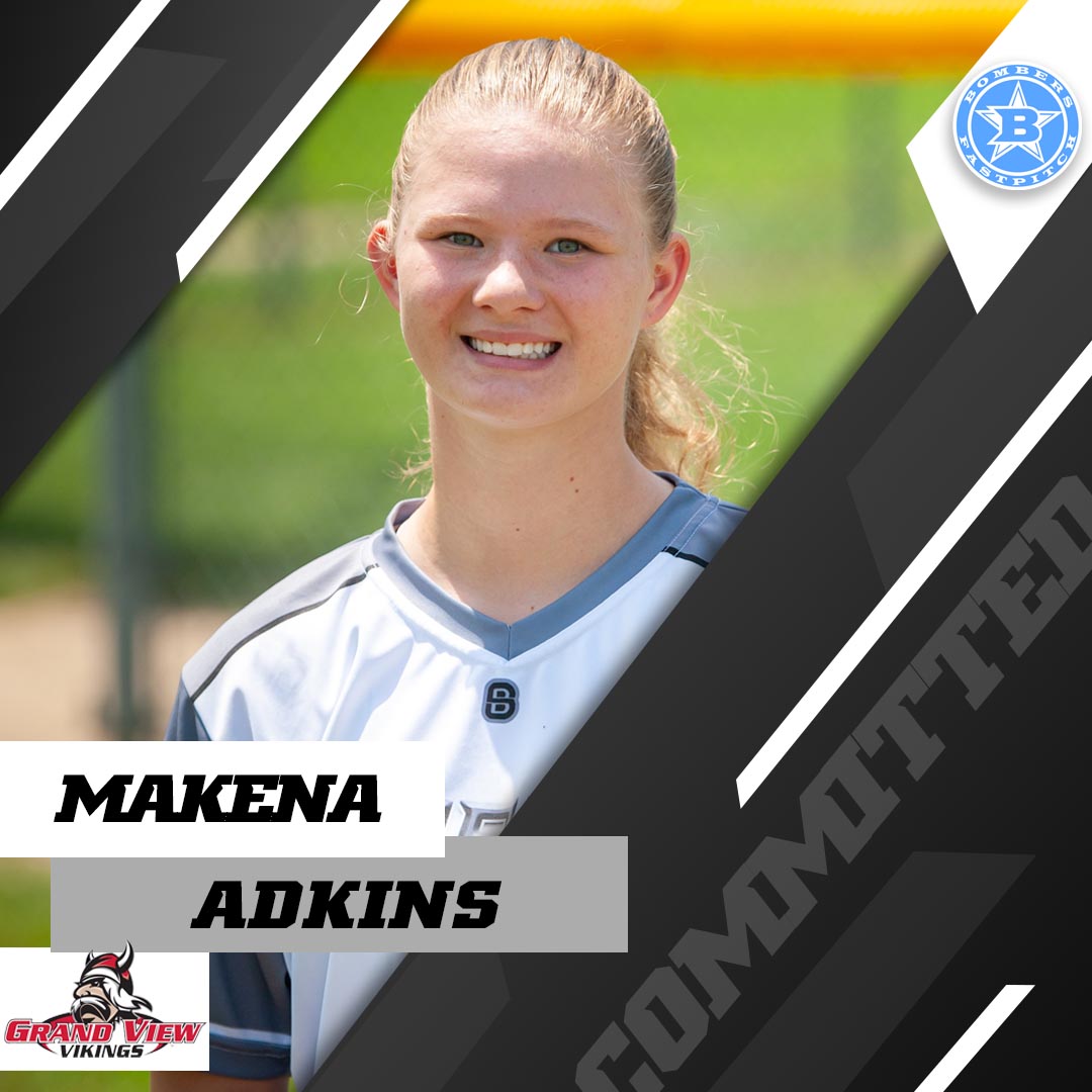bombers_fp's tweet image. Congrats to Kansas City Bombers player Makena Adkins and her family. Makena has committed to play softball at Grandview University. #collegecommit #pushtherock #bombernation