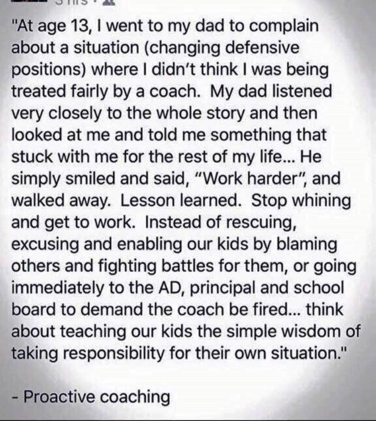 strawbarryj's tweet photo. This is exactly what my Dad would've told me. Nothing is going to be fair, easy, or handed to you simply because you ask for it. Put in the work, show people what you're made of and what you can do. Make it impossible for them to deny you. #hardworkworks #Wisdom #unslakable https://t.co/xoENKFHeNl