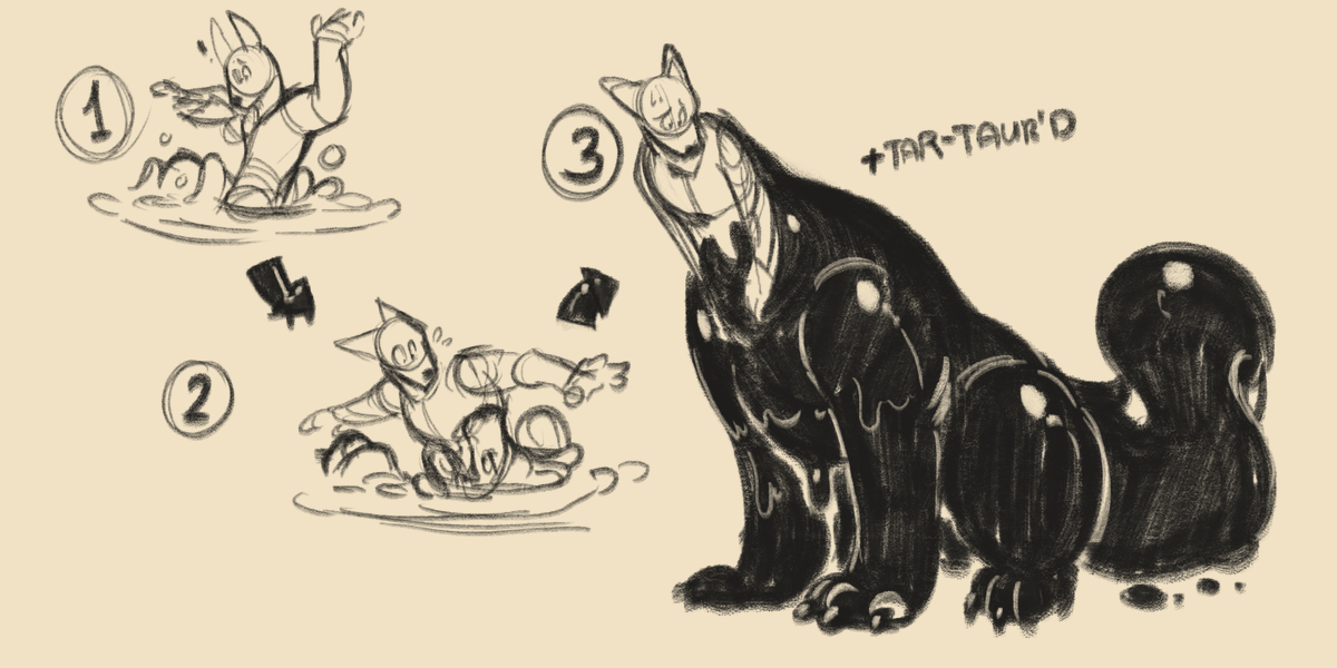 Goopomancer's tweet photo. YCH but you're an idiot and used DEX as your dump stat

It's only getting worse with your new bumbling lower half (more like lower three-quarters it's so big) https://t.co/PYqLdMn81l