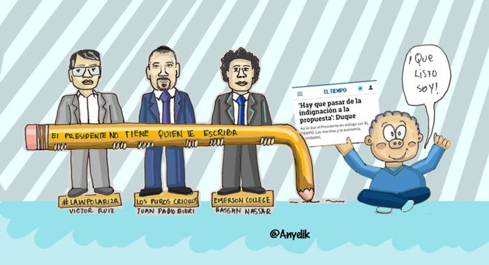 RazonPublica's tweet photo. #QueListo 😒 No Duque, necesitabas mejorar tu imagen no empeorarla. Por @Anyelik. https://t.co/w5ULE72fqj https://t.co/T3PWyhsmJA