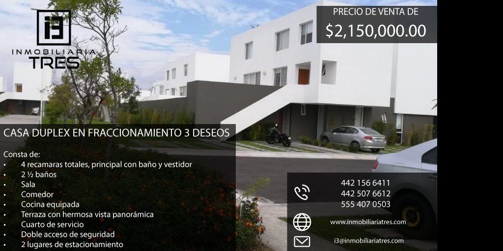 I3Oficial's tweet photo. #inmobiliarias #Queretaro https://t.co/hkBZYxivNM
