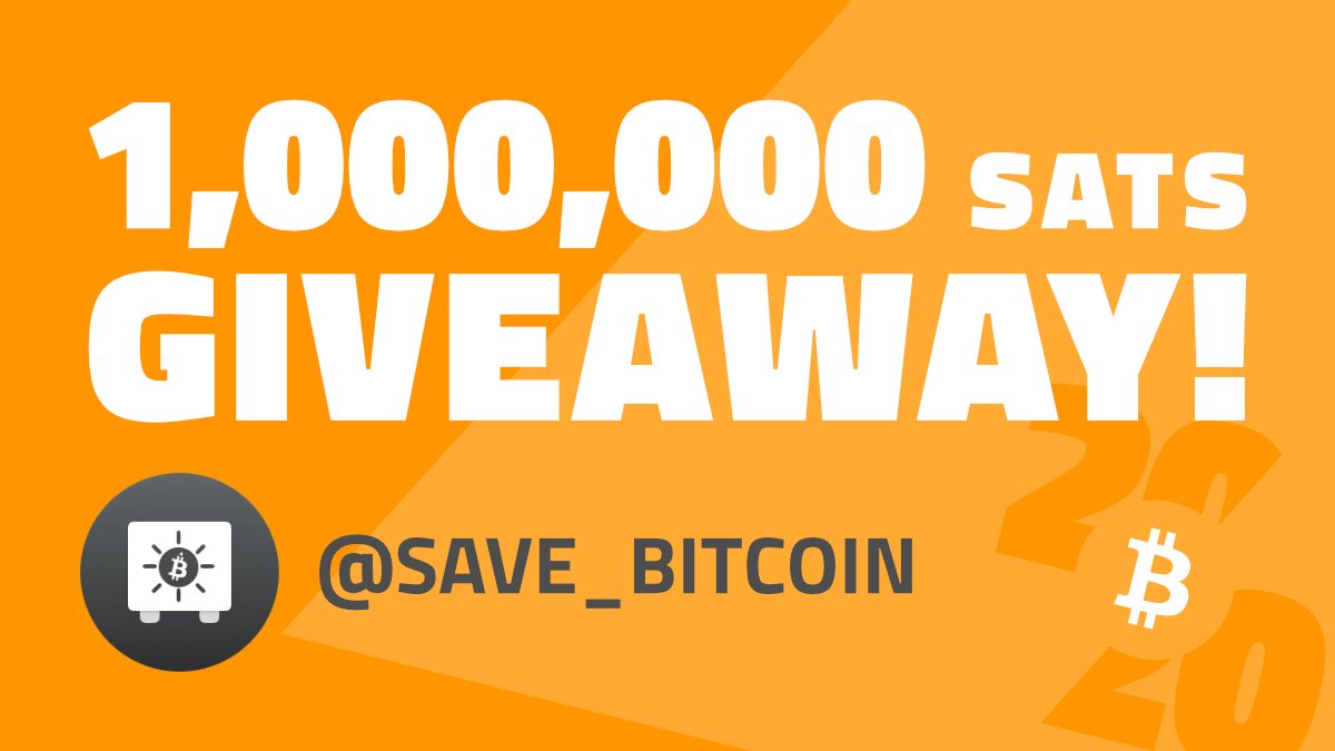 TheBitcoinConf's tweet photo. SaveBitcoin is giving away 1,000,000 sats!

@Save_Bitcoin, from the creators of https://t.co/XEHo7jnFHs, is the easiest way to set up repeat buys straight from your bank account—U.S. launching soon!

 To Enter:
 1) Follow @Save_Bitcoin 👈
 2) RT this tweet ✨
 3) Tag 2 friends 💬 https://t.co/a7p9R7G72z