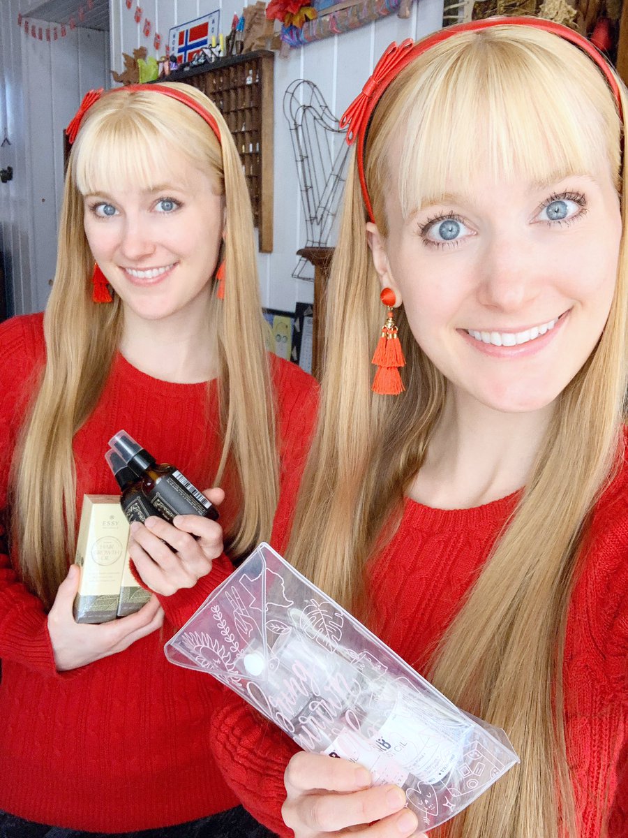Happy Monday everyone! We hope you’re having a lovely start to your week! ☀️❄️☀️❄️ We are loving our new hair oil from our Amazon wishlist! Thank you Jeff B! 💛💛
