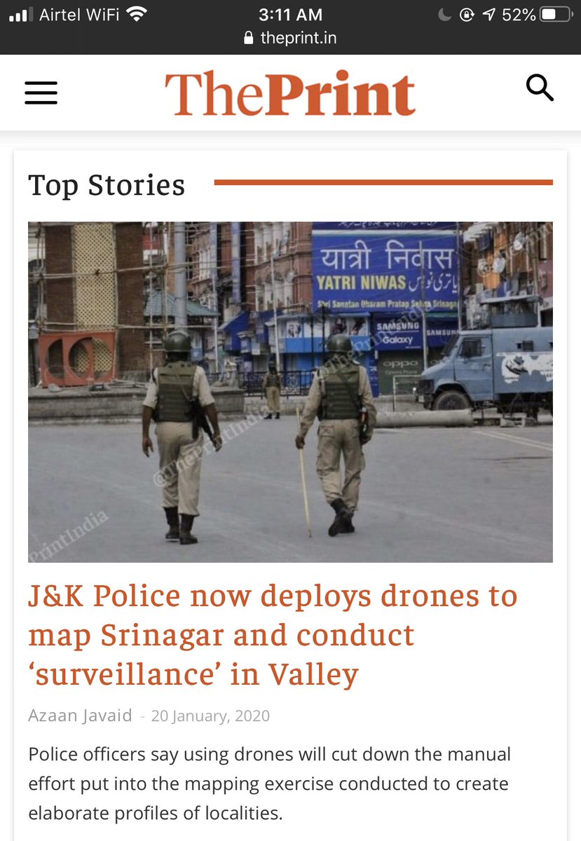 RaddiWaala's tweet photo. 'Surveillance' #ThePrintOpinion https://t.co/trWRyMom45