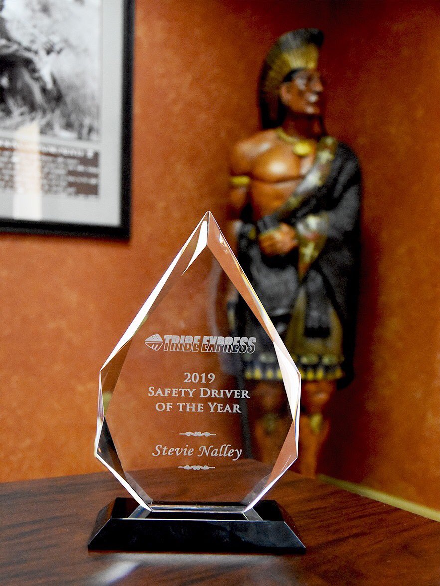 TribeTrans's tweet image. We would like to take the time out to congratulate Stevie Nalley for winning our 2019 Safety Driver of the Year award. Stevie has been a part of our Tribe family for 8 years, and we look forward to many more years to come. Mr. Nalley, we appreciate you for all of your hard work!