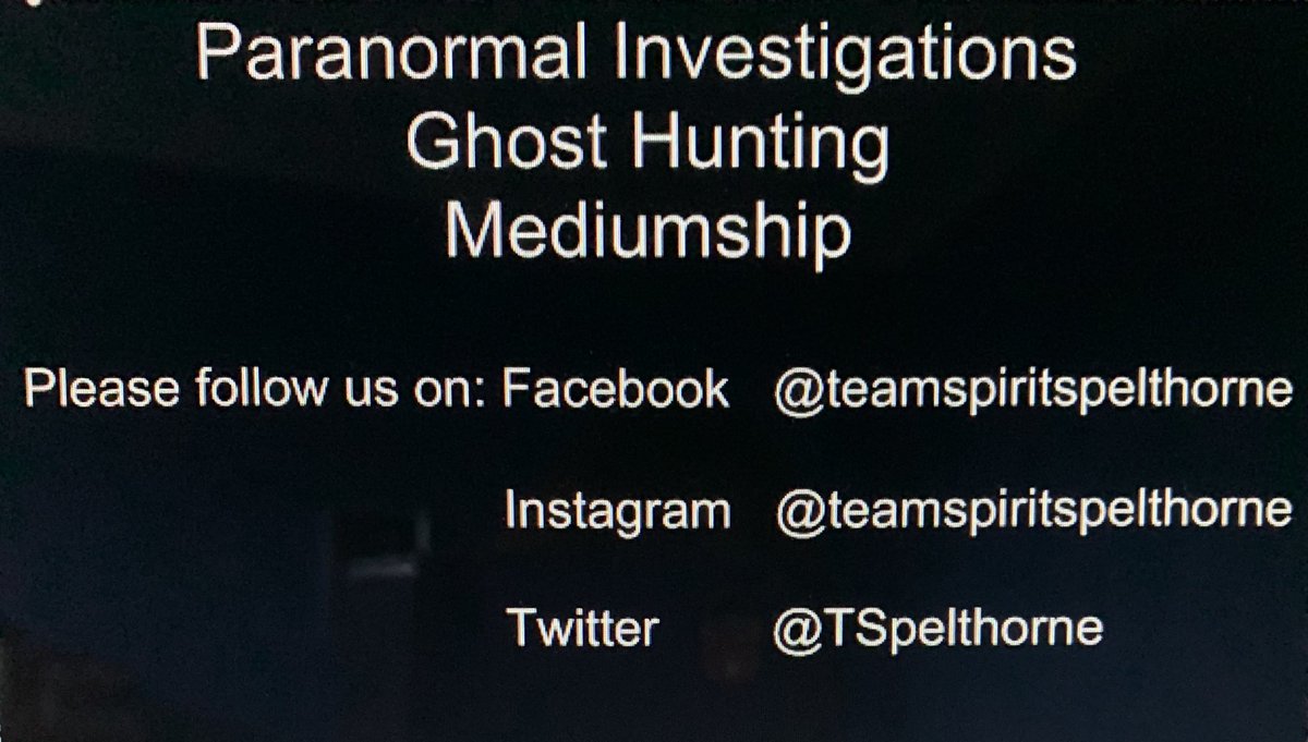 TSpelthorne's tweet photo. #teamspiritapelthorne #ParanormalFamily #paranormal #ghoststories #ghosthunting https://t.co/dgu5W9jTL9