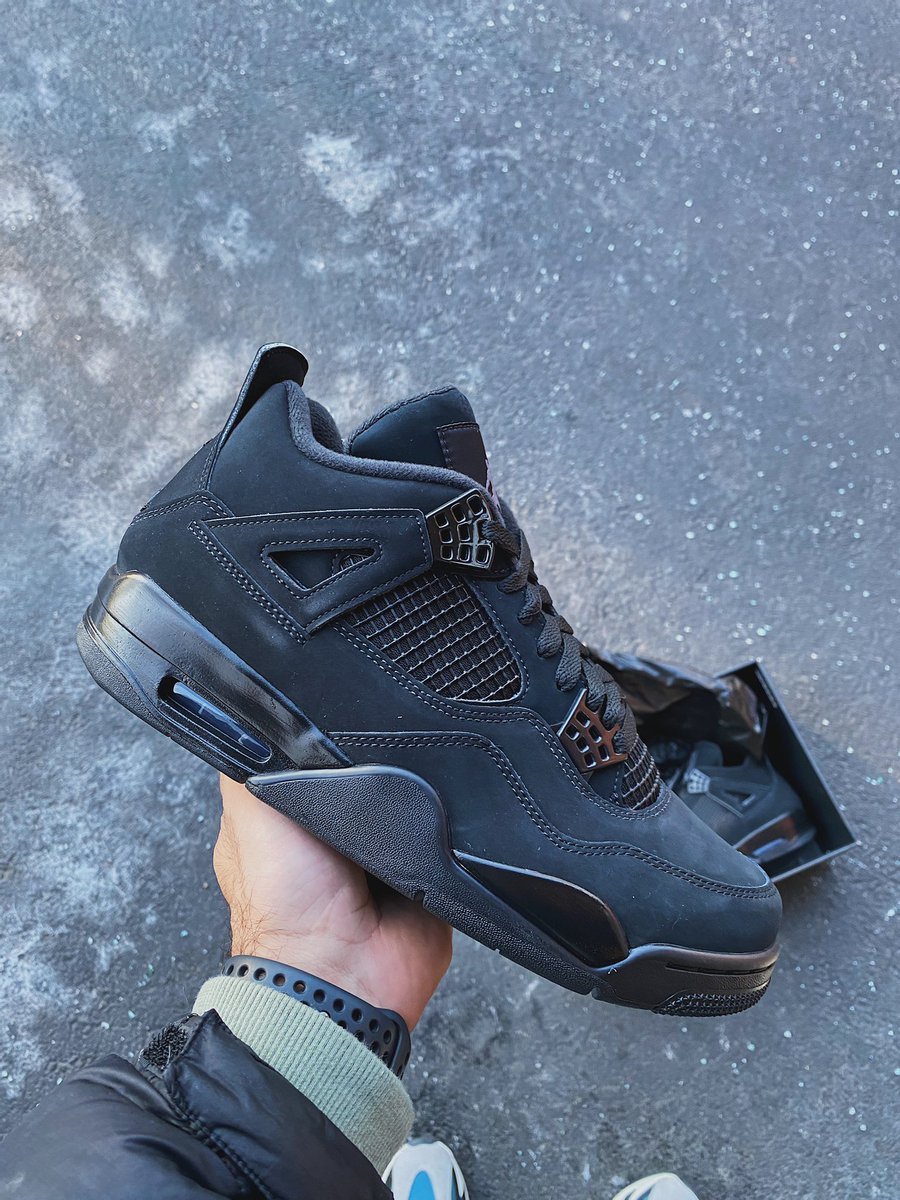 finish line jordan 4 black cat