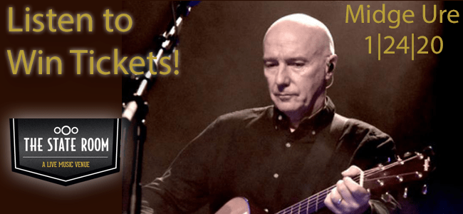 1031TheWave's tweet photo. Midge Ure plays The State Room January 24th and We've Got Your Chance to Win A Pair of Tickets! https://t.co/dyLLjHYJzq https://t.co/CHkdsKDfIV