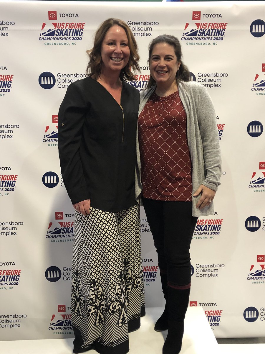 trone_agency's tweet photo. Nicole and Angi got a behind-the-scenes look at the U.S. Figure Skating Championships tonight. You all are in for an amazing experience! #GreatnessIsHere #USChamps20 https://t.co/9bl4yxbWyk